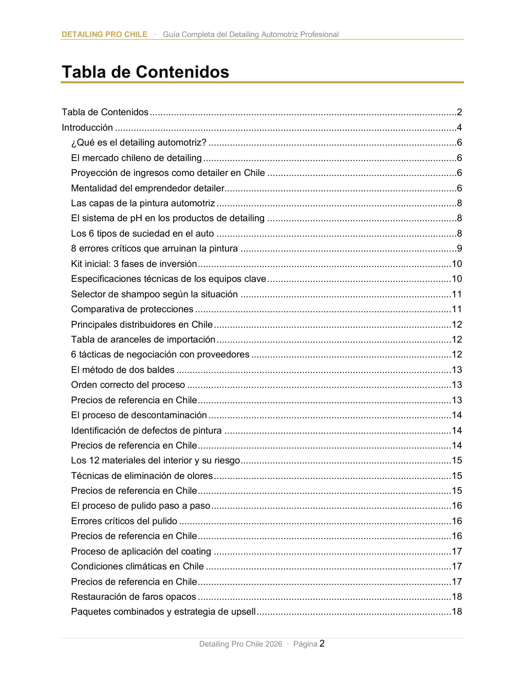 Tabla de contenidos